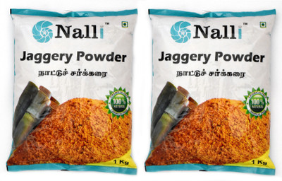 

NALLI Jaggery Powder / Nattu Sakkarai / 100% Organic Sugar Cane Jaggery(2 kg, Pack of 2)