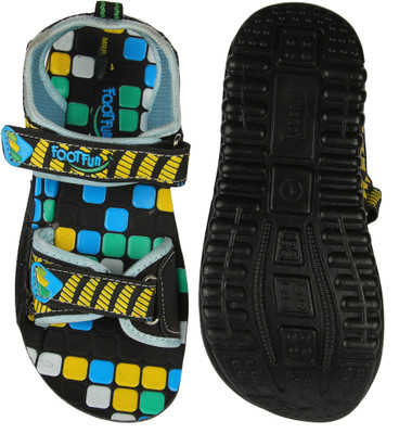 

Footfun by Liberty Boys Slip-on Sports Sandals(Green