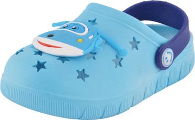 Yellow Bee Boys Sling Back Clogs(Blue
