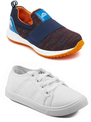 

Asian Boys Slip on Running Shoes(Multicolor