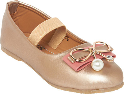 

Chiu Girls Slip on Ballerinas(Gold