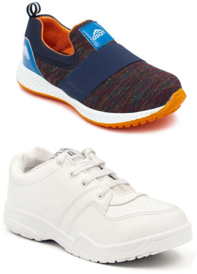 

Asian Boys Slip on Running Shoes(Multicolor