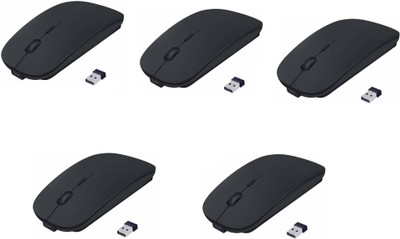

FKU Sets Of 5 Ultra Slim Wireless Optical Gaming Mouse(USB, Black)