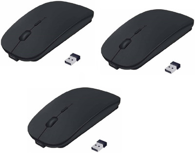 

FKU Sets Of 3 Ultra Slim Wireless Optical Gaming Mouse(USB, Black)