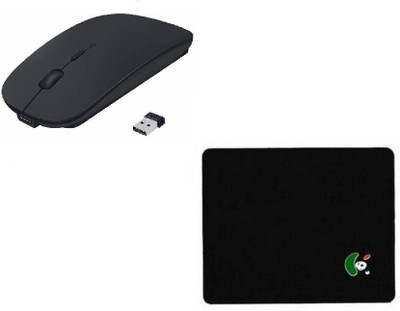 

FKU Premium series mouse pad WITH Wireless Optical Mouse(USB, Black)