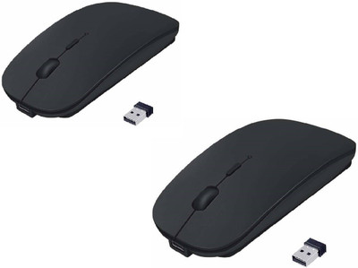 

FKU Sets Of 2 Ultra Slim Wireless Optical Gaming Mouse(USB, Black)