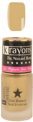 

KRAYONS Gel Base Velvet Super Matte Effect Nail Polish Enamel Color , 5ML Safe Dry Fast Collection For Women (GOLD RUSH) Gold Rush