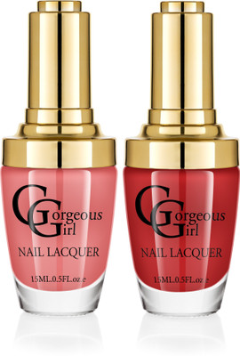 

Gorgeous Girl Glossy Nail Lacquer Rose Wood-03 & Burnt Sienna-16(Pack of 2)
