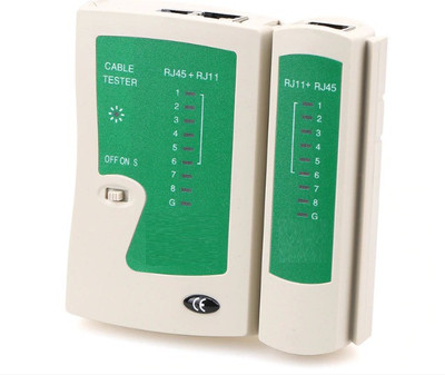 

TASHKURST Premium Quality Network LAN Cable Tester RJ45 and RJ11Cat5 Network Interface Card Network Interface Card(White)