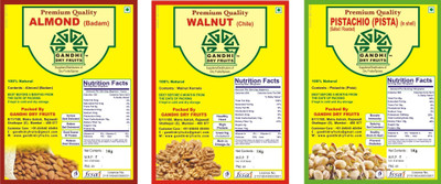

Gandhi Dry Fruits PREMIUM Best Quality Walnuts, Almonds, Pistachios(3 kg, Pouch)