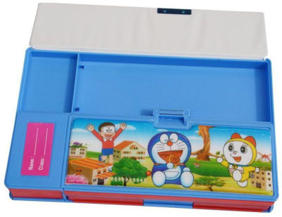 

Genextonline 1 Cartoon Art Plastic Pencil Box(Set of 1, Blue)
