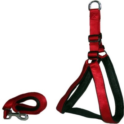 

ShivExim Dog Harness & Leash Dog Harness & Leash(, RED