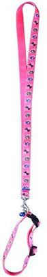 

dogsbuzz nylon leash for puppy 122 cm Dog Strap Leash(Pink)