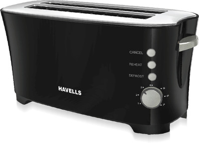 

Havells Feasto 4 Slice 1350 W Pop Up Toaster(Black)