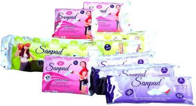 

Sanpad XL 280mm, Ultra Thin and Regula Combo Sanitary Pad(Pack of 9)