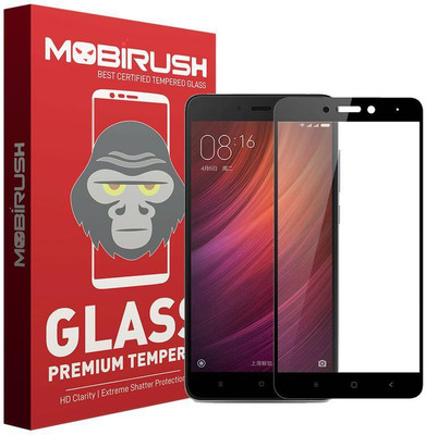 MOBIRUSH Edge To Edge Tempered Glass for Mi Redmi Note 4X(Pack of 1)