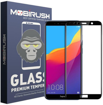 MOBIRUSH Edge To Edge Tempered Glass for Huawei Y7 Pro 2018(Pack of 1)