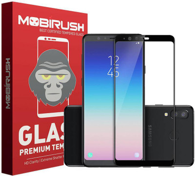 MOBIRUSH Edge To Edge Tempered Glass for Samsung Galaxy A8 Star(Pack of 1)
