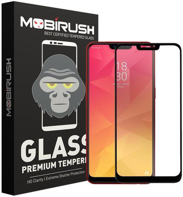 MOBIRUSH Edge To Edge Tempered Glass for Oppo R15/A3(Pack of 1)