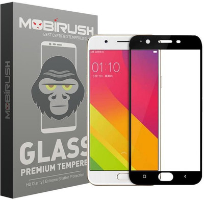 MOBIRUSH Edge To Edge Tempered Glass for Oppo F1s(Pack of 1)