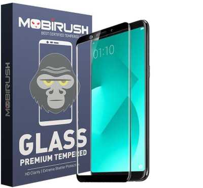 MOBIRUSH Edge To Edge Tempered Glass for Oppo A83(Pack of 1)