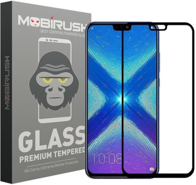 MOBIRUSH Edge To Edge Tempered Glass for Honor 8X(Pack of 1)