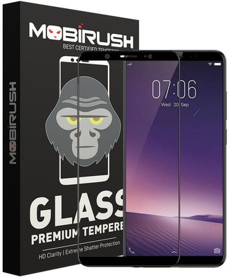 MOBIRUSH Edge To Edge Tempered Glass for VIVO V7 Plus(Pack of 1)