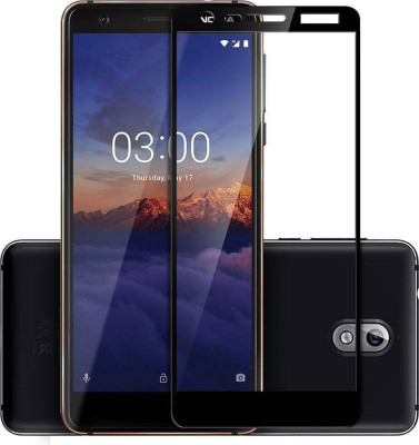 MOBIRUSH Edge To Edge Tempered Glass for Nokia 3.1(Pack of 1)