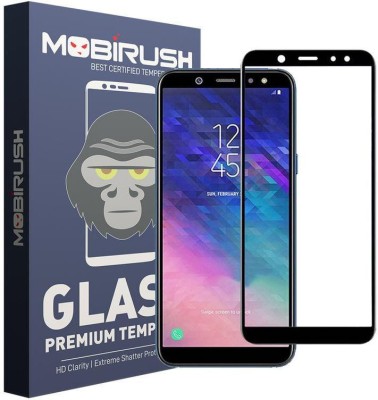 MOBIRUSH Edge To Edge Tempered Glass for Samsung Galaxy A6 Plus(Pack of 1)