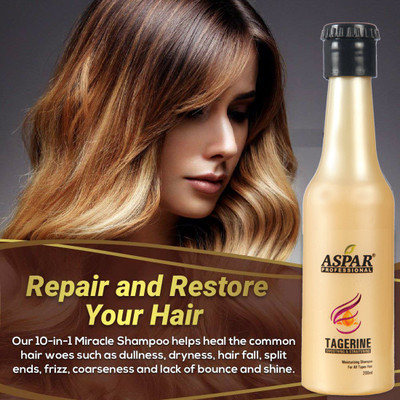 

Aspar Professional Moisturizing Tagerine Shampoo & Hair Spa Combo Pack (Hair Shampoo 1pc + Hair Spa 1pc)(700 ml)