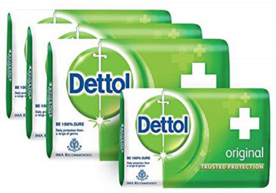 

dettol Original Soap 75gm (300 g, Pack of 4)(300 g, Pack of 4)