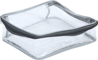 

DIVYANA Multi Purpose Transparent Handkerchief/Shawl/Socks/Cosmetics/Jewellery/Toiletry/Medicine/Stationery/ Electronics/ Clothes Cover Organizer Makeup, Jewellery, Stationery, Clothes, Wardrobe, Toys, Multi Purpose Kit Vanity Box(Transparent)