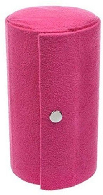 

Zakheza Mini Three Layers Round Jewellery Cosmetic Box make up, make up and Jewellery Vanity Box(Pink)