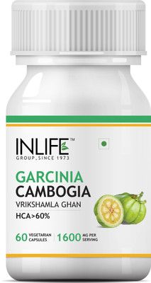 

Inlife Garcinia Cambogia (60% HCA) Extract Supplement,1600 mg - 60 Vegetarian Capsules(60 No)