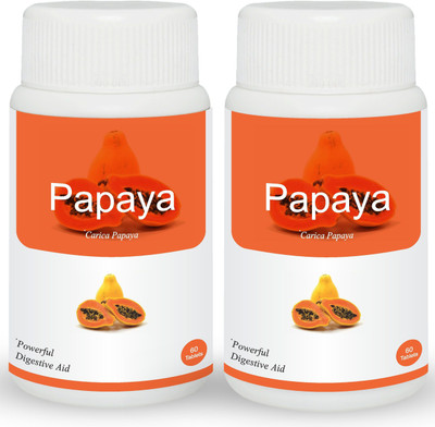 

Herb Essential Carica Papaya Leaf Extract 500mg - 60 Tablets (Pack of 2)(120 No)