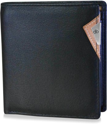 MY PAC db Men Casual, Formal, Travel, Trendy Black Genuine Leather Wallet(8 Card Slots)