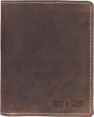 

Hide & Sleek Men Casual, Formal Brown Genuine Leather Wallet(7 Card Slots)