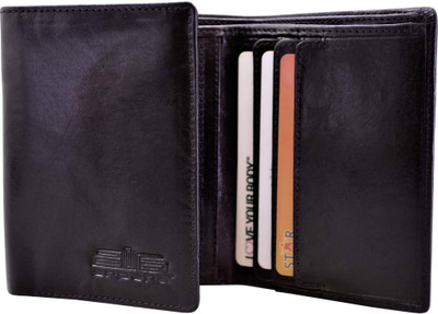 

Arpera Men Formal Black Genuine Leather Wallet(6 Card Slots)
