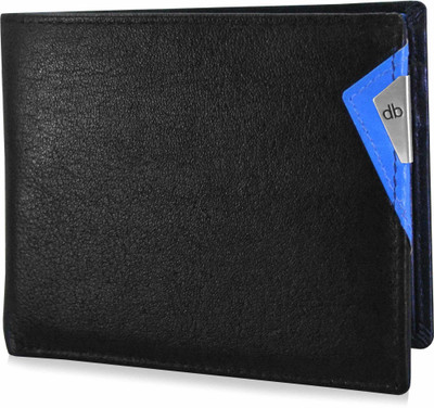 

My Pac Db Men Casual Black Genuine Leather Wallet(19 Card Slots), Blue