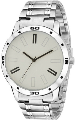 

SNAPCROWD AR307White New Analogue stylish designer Leather Strap watches for boys and men Watch - For Men