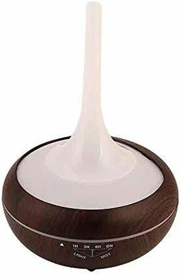 

Foolzy Essential Oil Diffuser, 400ml Wood Grain Aromatherapy Diffuser Ultrasonic Cool Mist Humidifier with Color LED Lights Portable Room Air Purifier(Black)