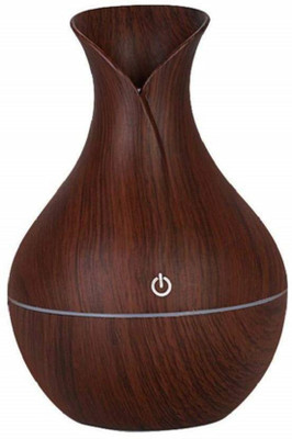 

Seaspirit USB Mini Wooden Ultrasonic Aromatherapy Humidifier Portable Mist Maker LED Light DC 5V Aroma Diffuser Air Purifier. Portable Room Air Purifier(Brown)