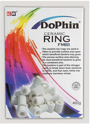 

Aquapetzworld Biological Filter Medium/Ceramic Rings (1kg) Undergravel Aquarium Filter(Biological Filtration for Salt Water and Fresh Water)