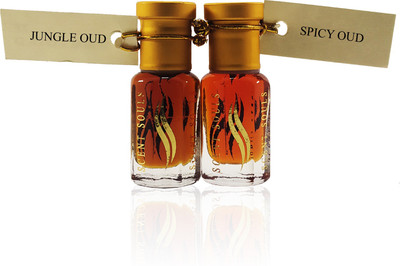 

Scent Souls Jungle Oud for Men & Women Spicy Oud For Men Perfume Oil / Fragrance Oil (Attar| Ittar) Roll On Combo Pack of 2 (6 ml) Floral Attar(Spicy)
