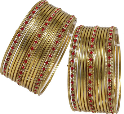 NMII Metal Zircon Bangle Set(Pack of 30)
