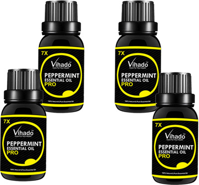 

VIHADO Pure Premium Quality PepperMint Essential Oil 7x Pro (15 ml) (Pack of 4)(15 ml)