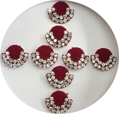 

FARHEEN FRN ROUND BINDI 36 FORHEAD Maroon Bindis(INDIAN FANCY BINDI)