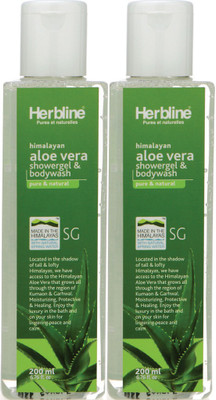

Herbline Aloevera Showergel & Bodywash 200ml Pack Of-2(400 ml)