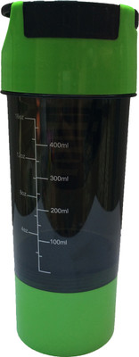 

UDAK Cyclone 500 ml Shaker(Pack of 1, Green, Black), Black;green