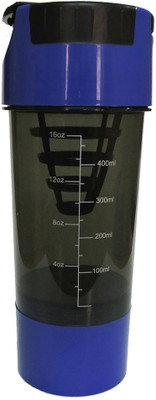 

UDAK Cyclone 500 ml Shaker(Pack of 1, Blue), Black;blue